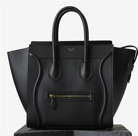 celine black luggage bag|celine shoulder luggage tote price.